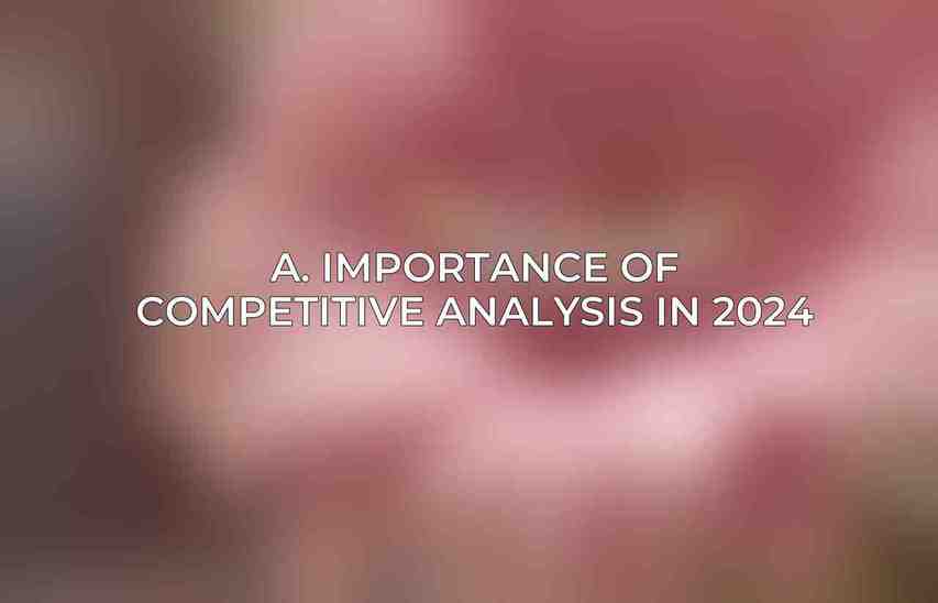 A. Importance of Competitive Analysis in 2024