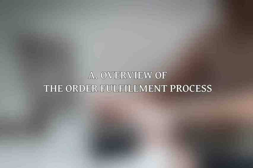 A. Overview of the Order Fulfillment Process