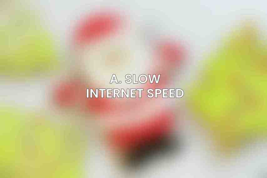 A. Slow Internet Speed