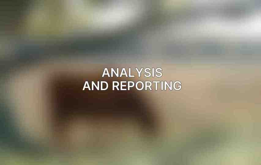 Analysis and Reporting