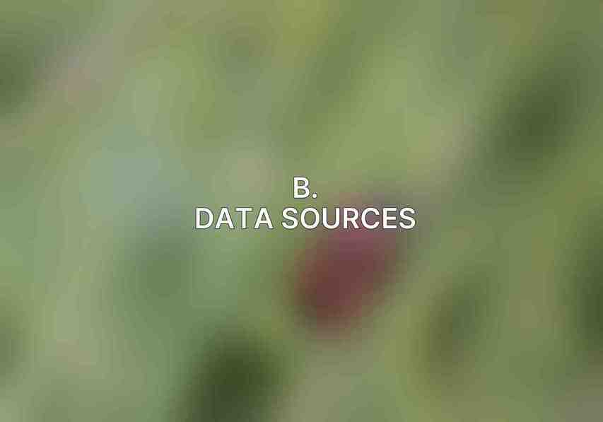 B. Data Sources