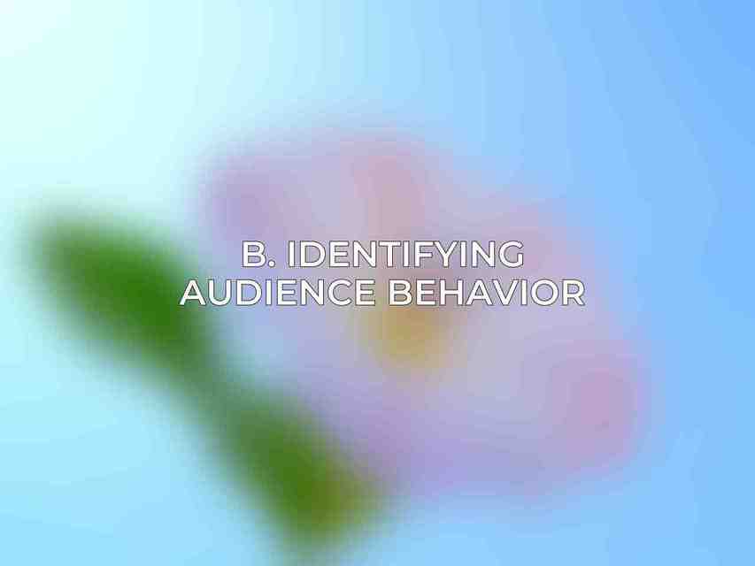 B. Identifying Audience Behavior