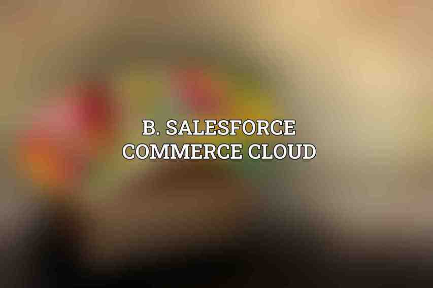 B. Salesforce Commerce Cloud