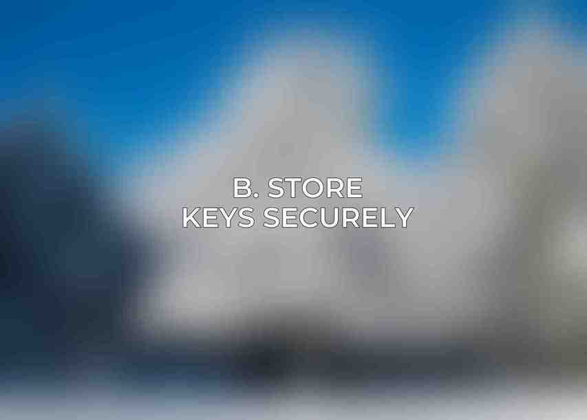 B. Store Keys Securely