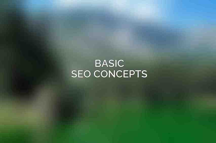 Basic SEO Concepts