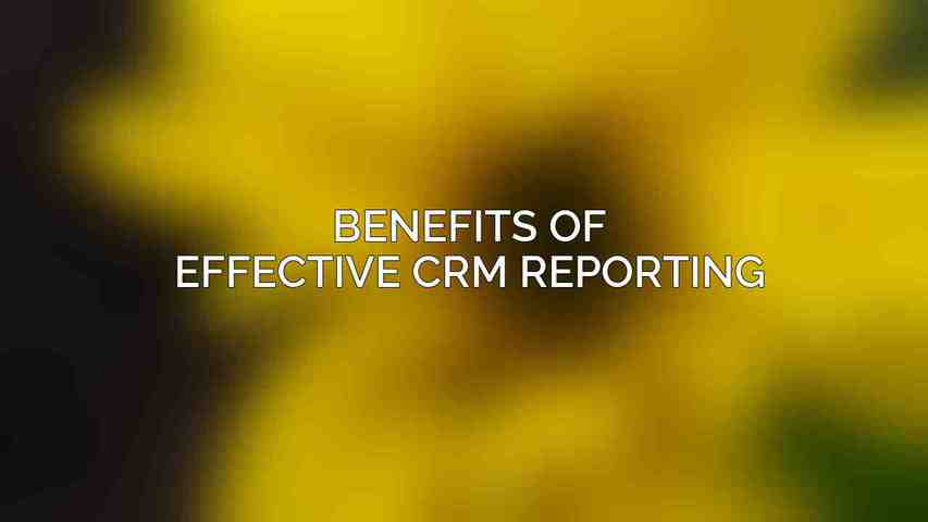 Benefits of Effective CRM Reporting
