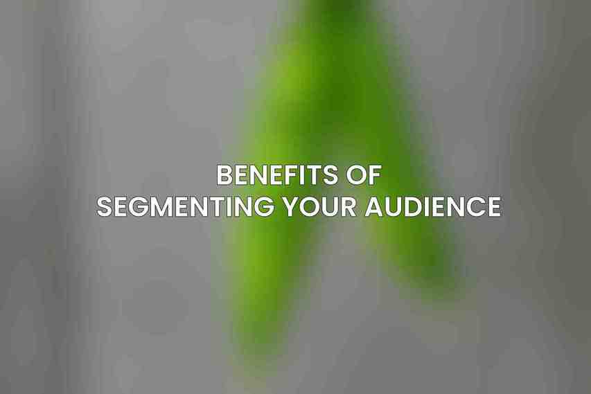 Benefits of Segmenting Your Audience