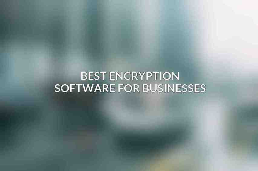 Best Encryption Software for Businesses