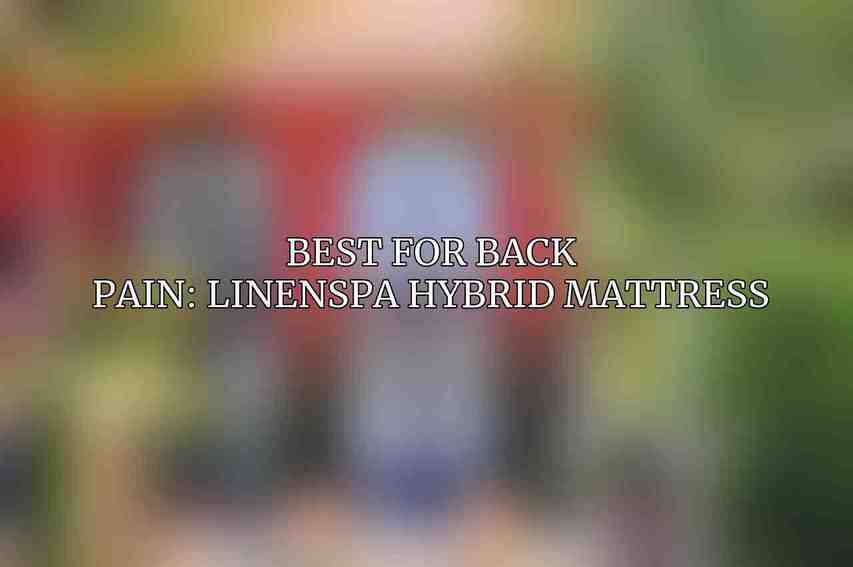 Best for Back Pain: Linenspa Hybrid Mattress