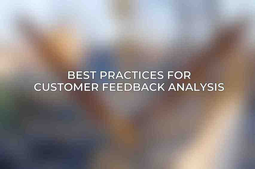 Best Practices for Customer Feedback Analysis