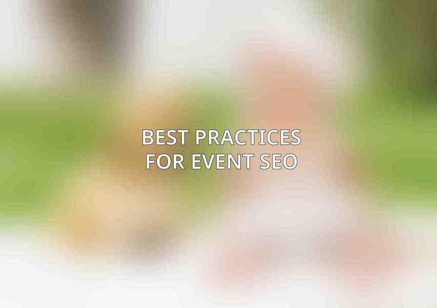 Best Practices for Event SEO