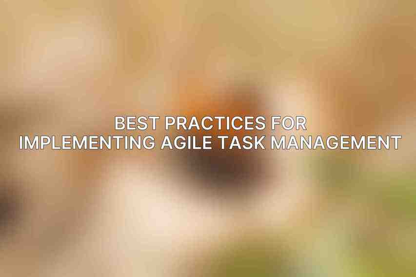 Best Practices for Implementing Agile Task Management