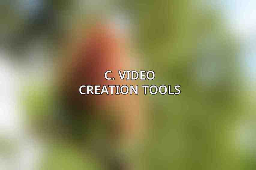 C. Video Creation Tools