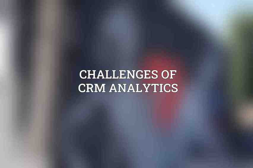 Challenges of CRM Analytics