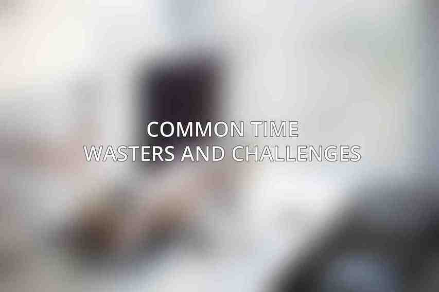 Common Time Wasters and Challenges