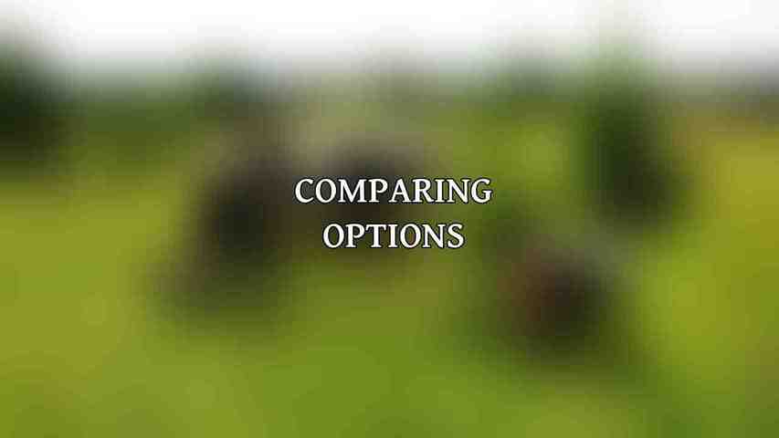 Comparing Options