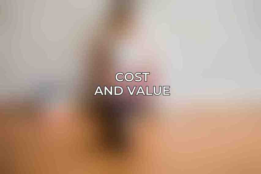 Cost and Value