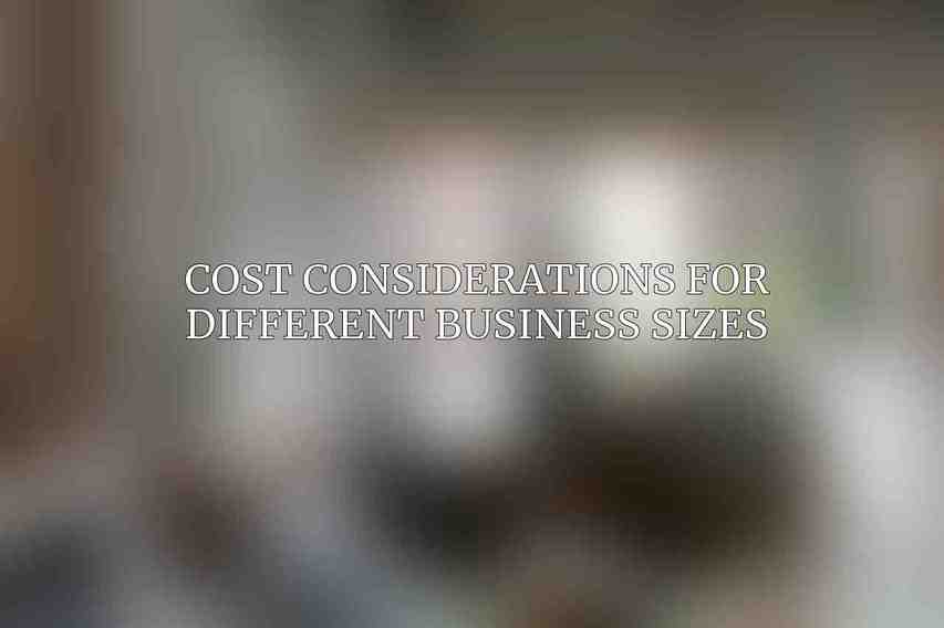 Cost Considerations for Different Business Sizes