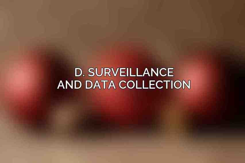 D. Surveillance and data collection