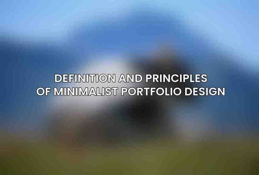 Definition and Principles of Minimalist Portfolio Design