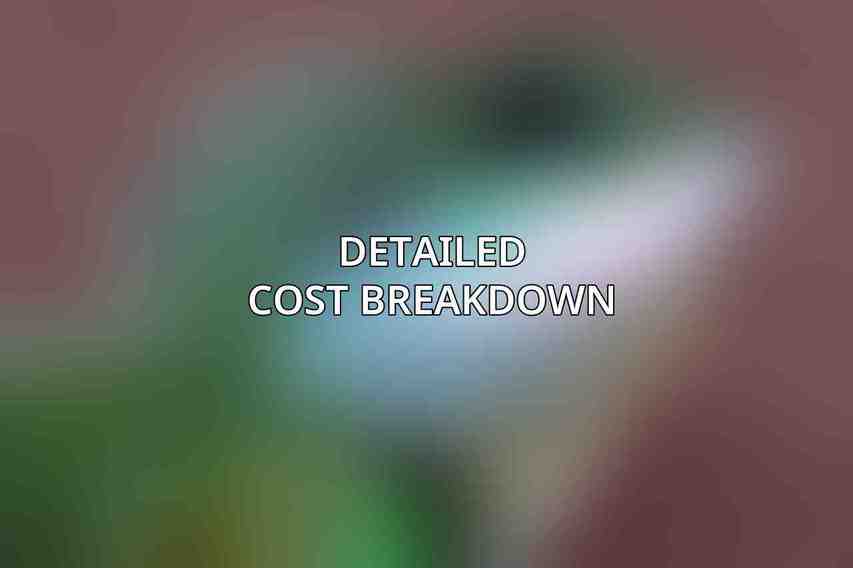 Detailed Cost Breakdown