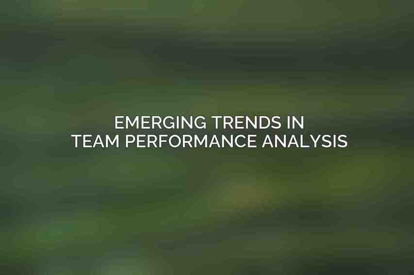 Emerging Trends in Team Performance Analysis