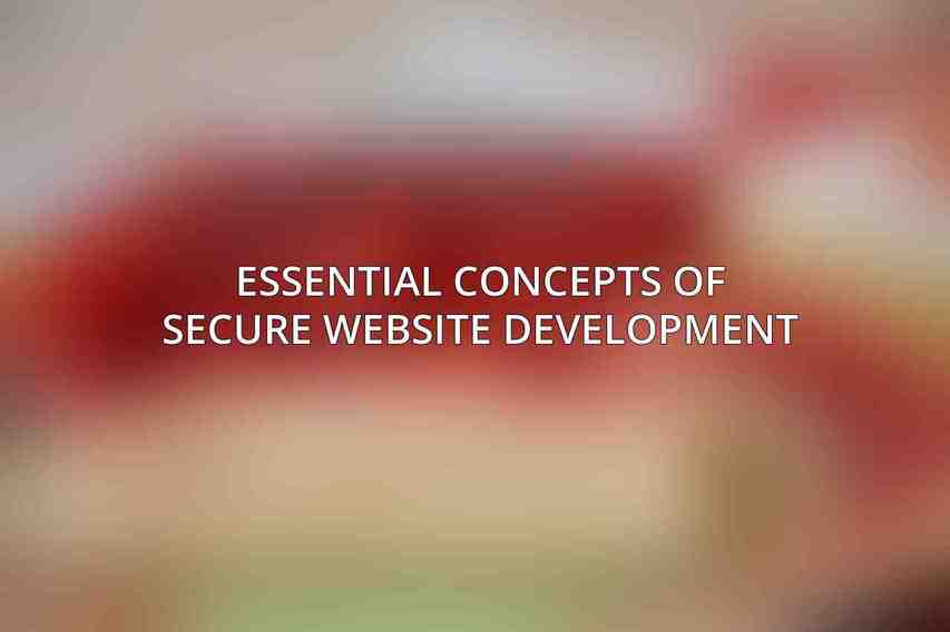Essential Concepts of Secure Website Development