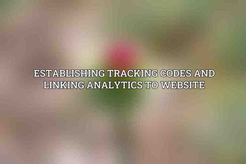 Establishing Tracking Codes and Linking Analytics to Website