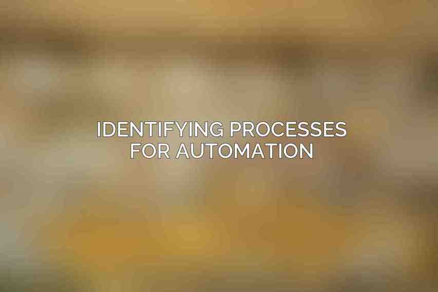 Identifying Processes for Automation