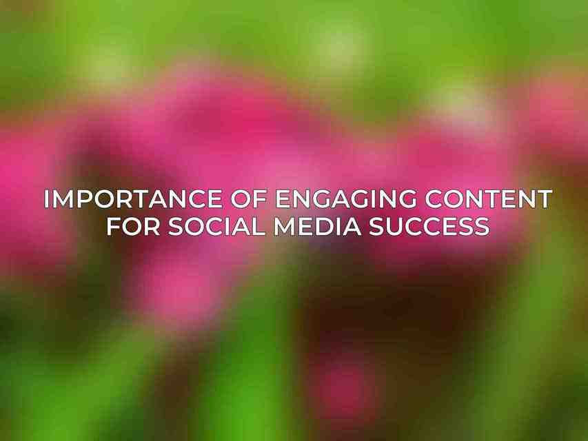 Importance of engaging content for social media success