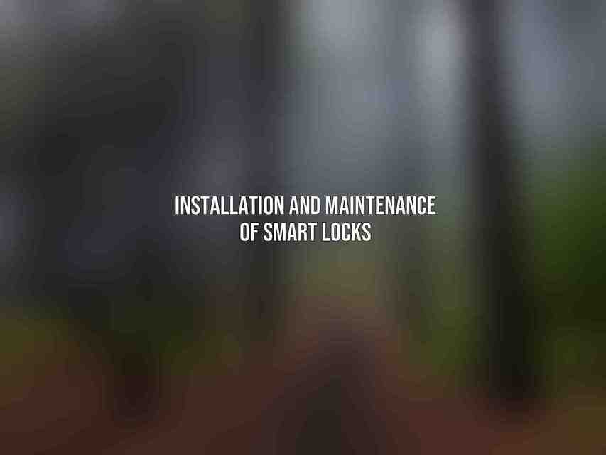 Installation and Maintenance of Smart Locks