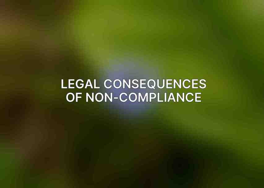 Legal Consequences of Non-Compliance