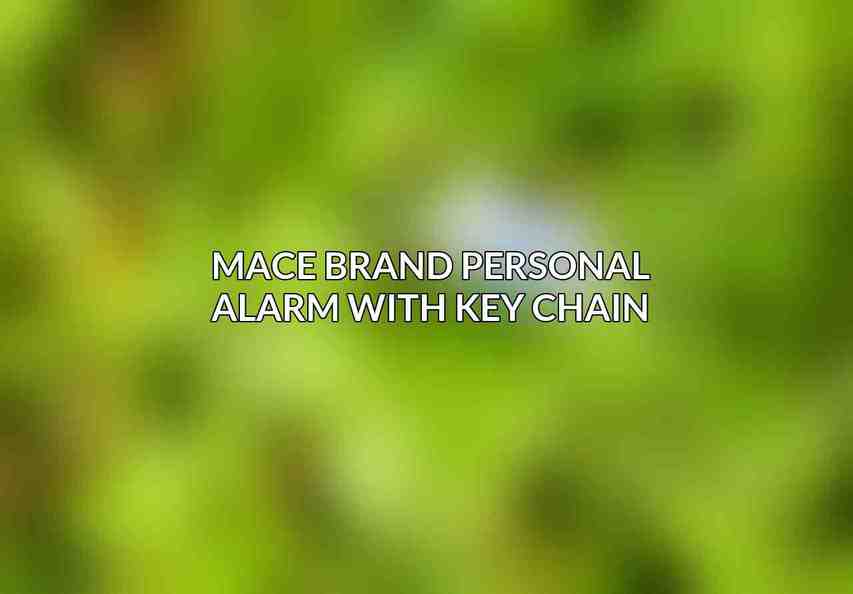 Mace Brand Personal Alarm with Key Chain