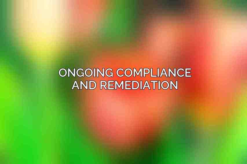 Ongoing Compliance and Remediation