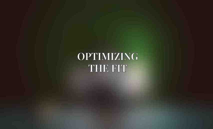 Optimizing the Fit