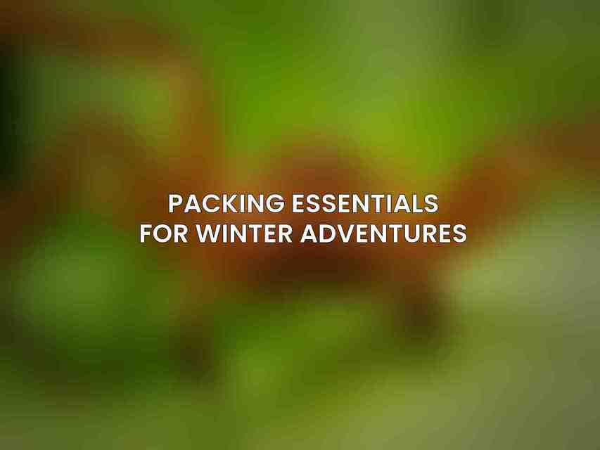 Packing Essentials for Winter Adventures