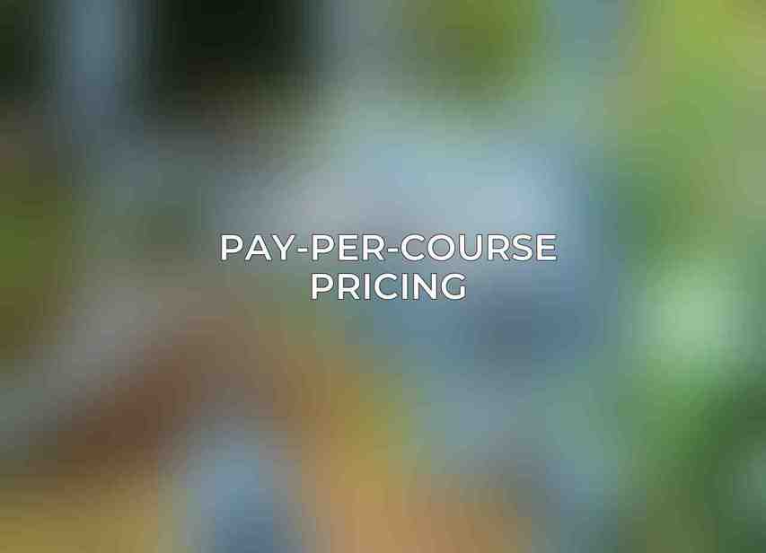 Pay-Per-Course Pricing