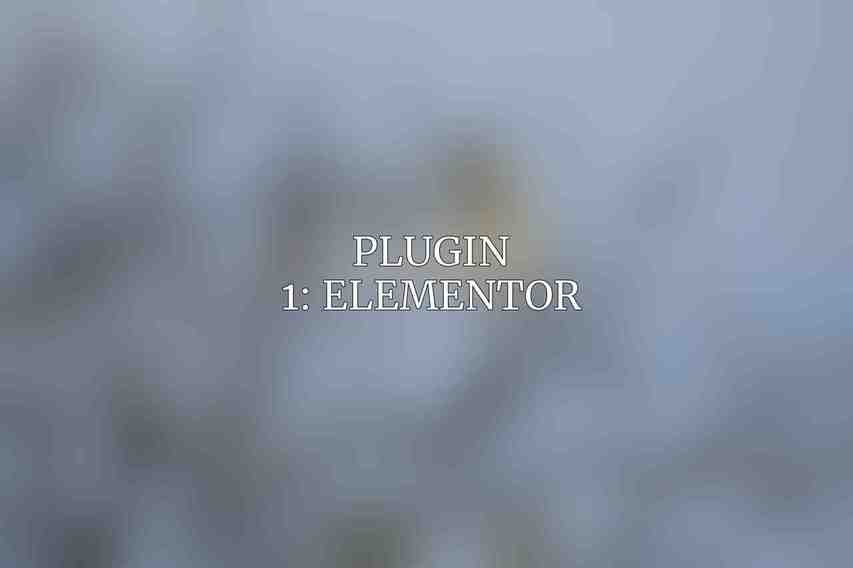 Plugin 1: Elementor