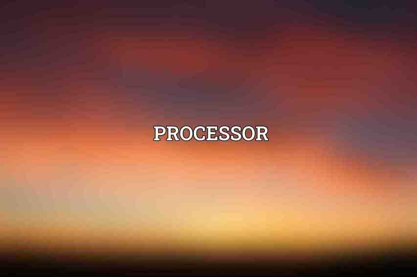 Processor