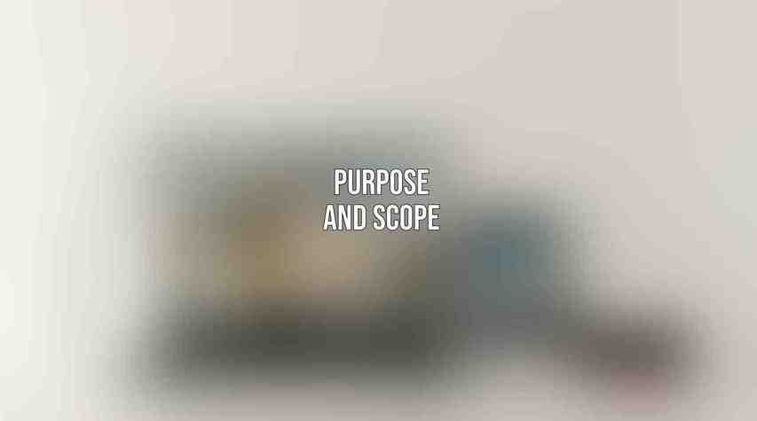 Purpose and Scope