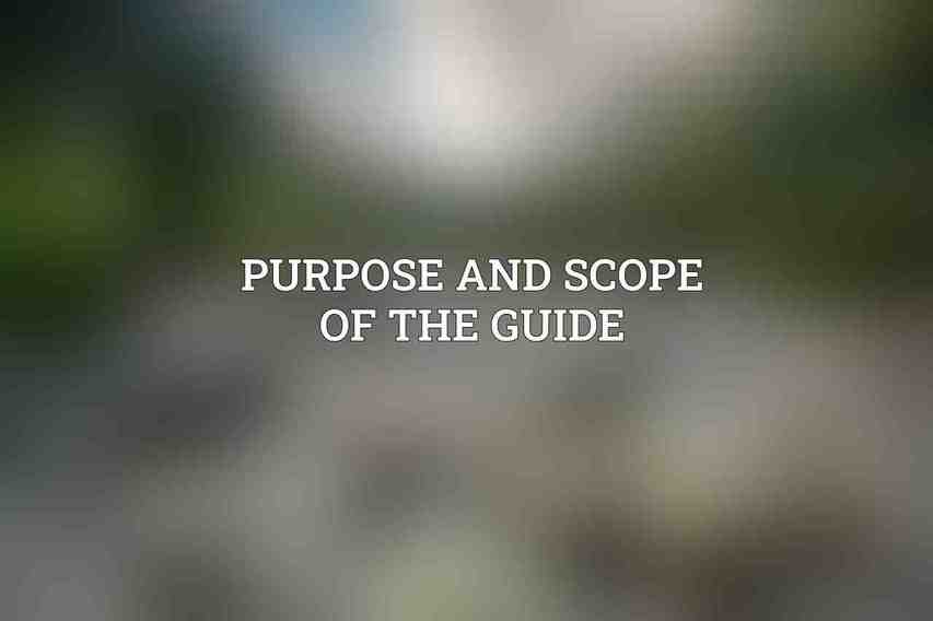 Purpose and Scope of the Guide