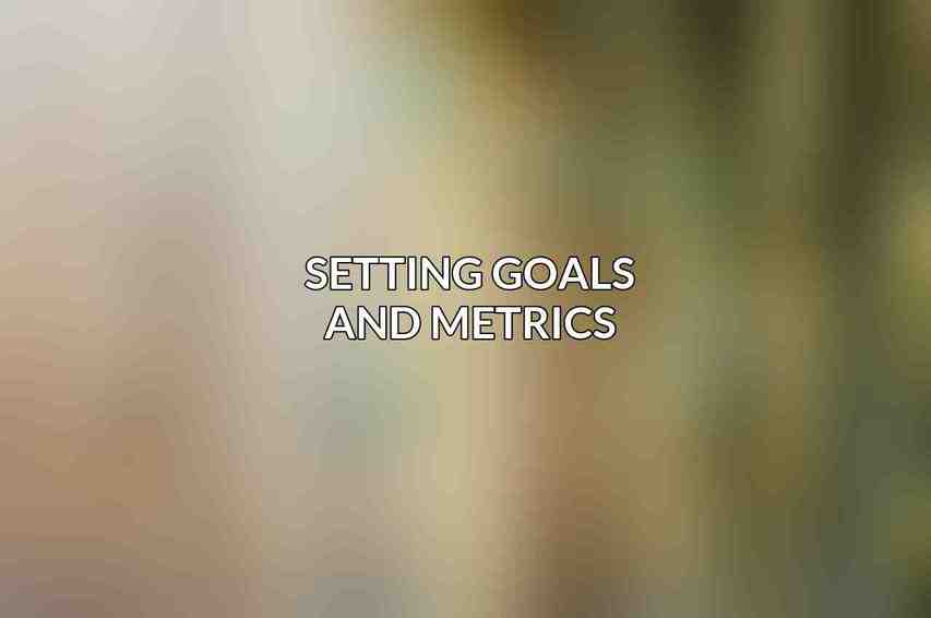 Setting Goals and Metrics