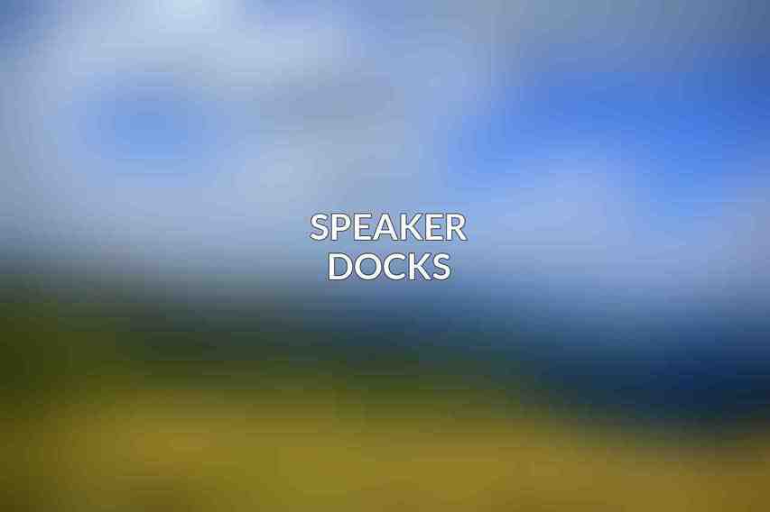 Speaker Docks