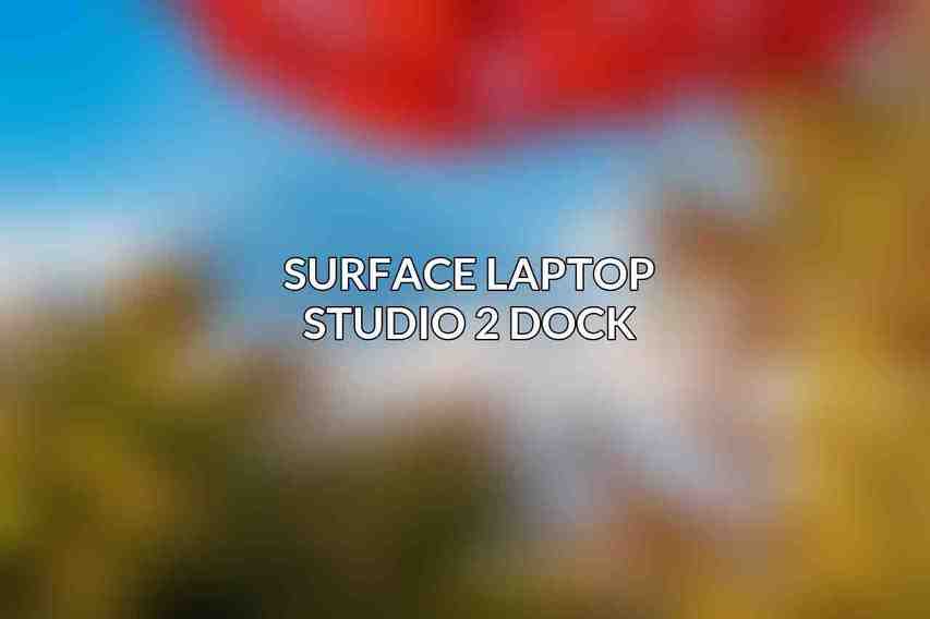 Surface Laptop Studio 2 Dock