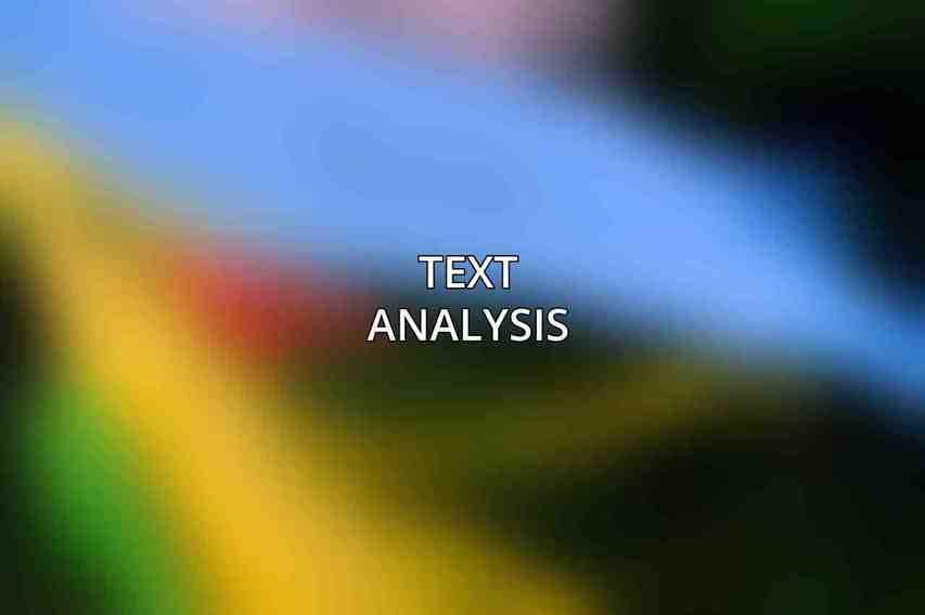 Text Analysis