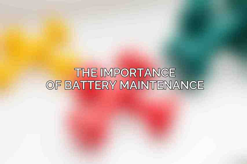 The Importance of Battery Maintenance