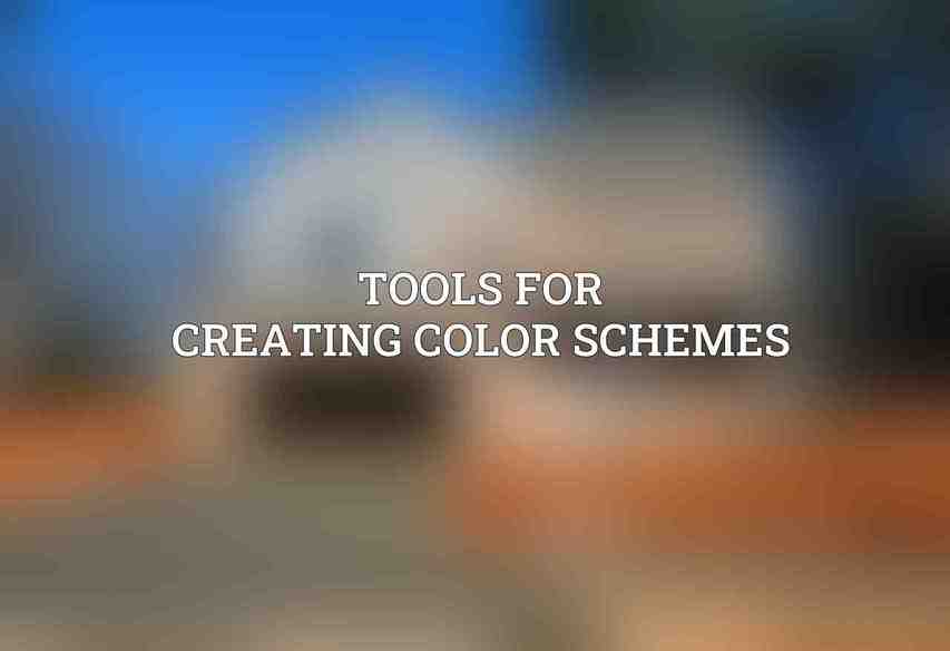 Tools for Creating Color Schemes