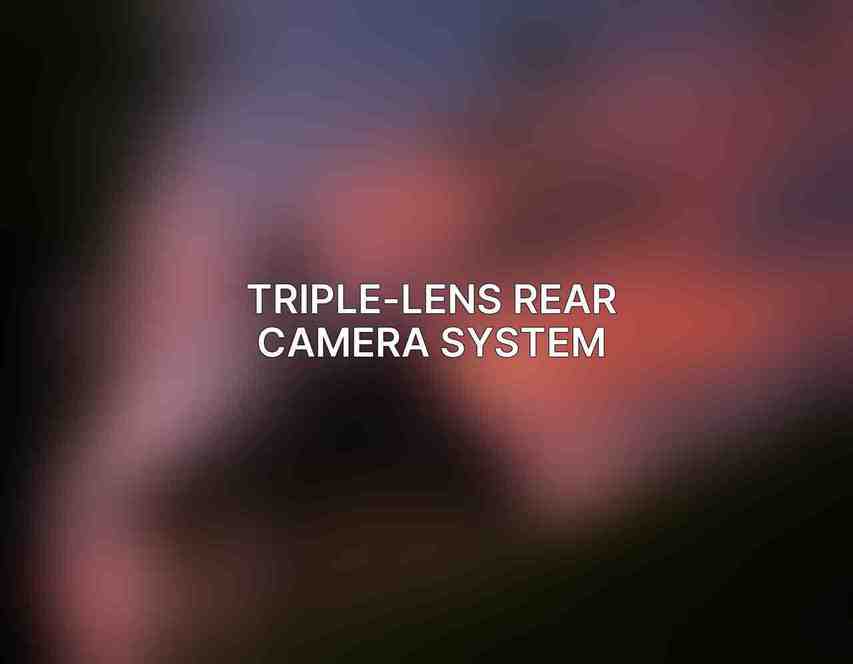 Triple-lens rear camera system: