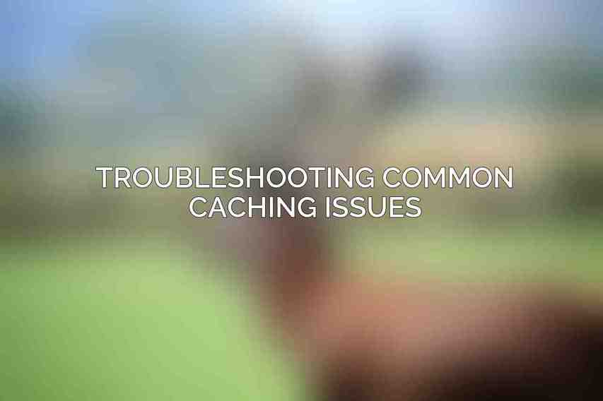 Troubleshooting Common Caching Issues