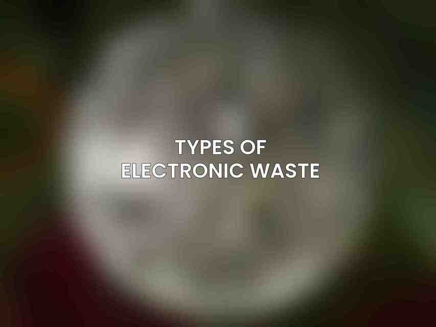 Types of Electronic Waste